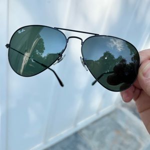 Ray Ban Aviator Total Black Sunglasses